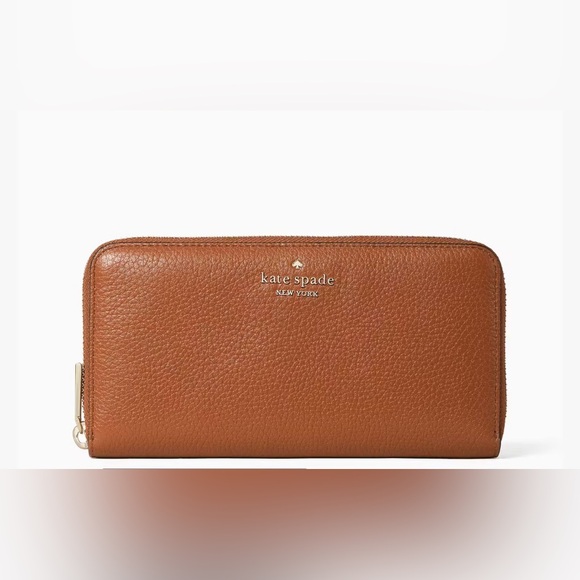 Kate Spade Leila Large Continental Wallet Warm Gingerbread NWT - Picture 12 of 13